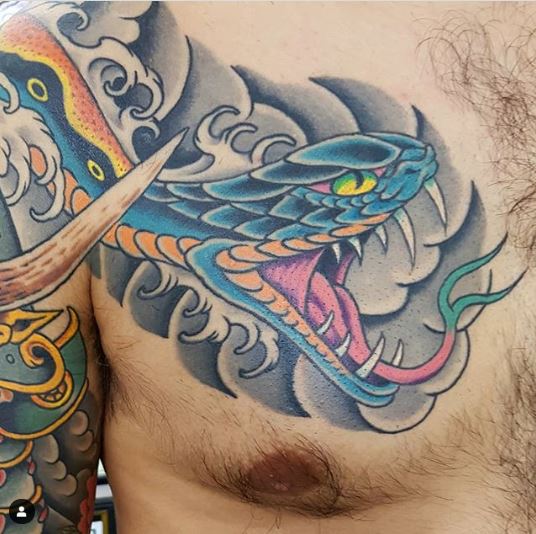 Tatuaggio serpente giapponese