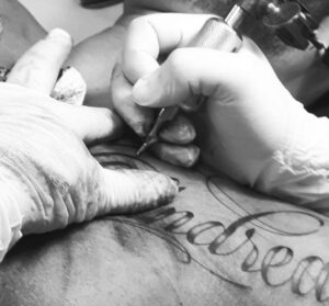 lettering tattoo